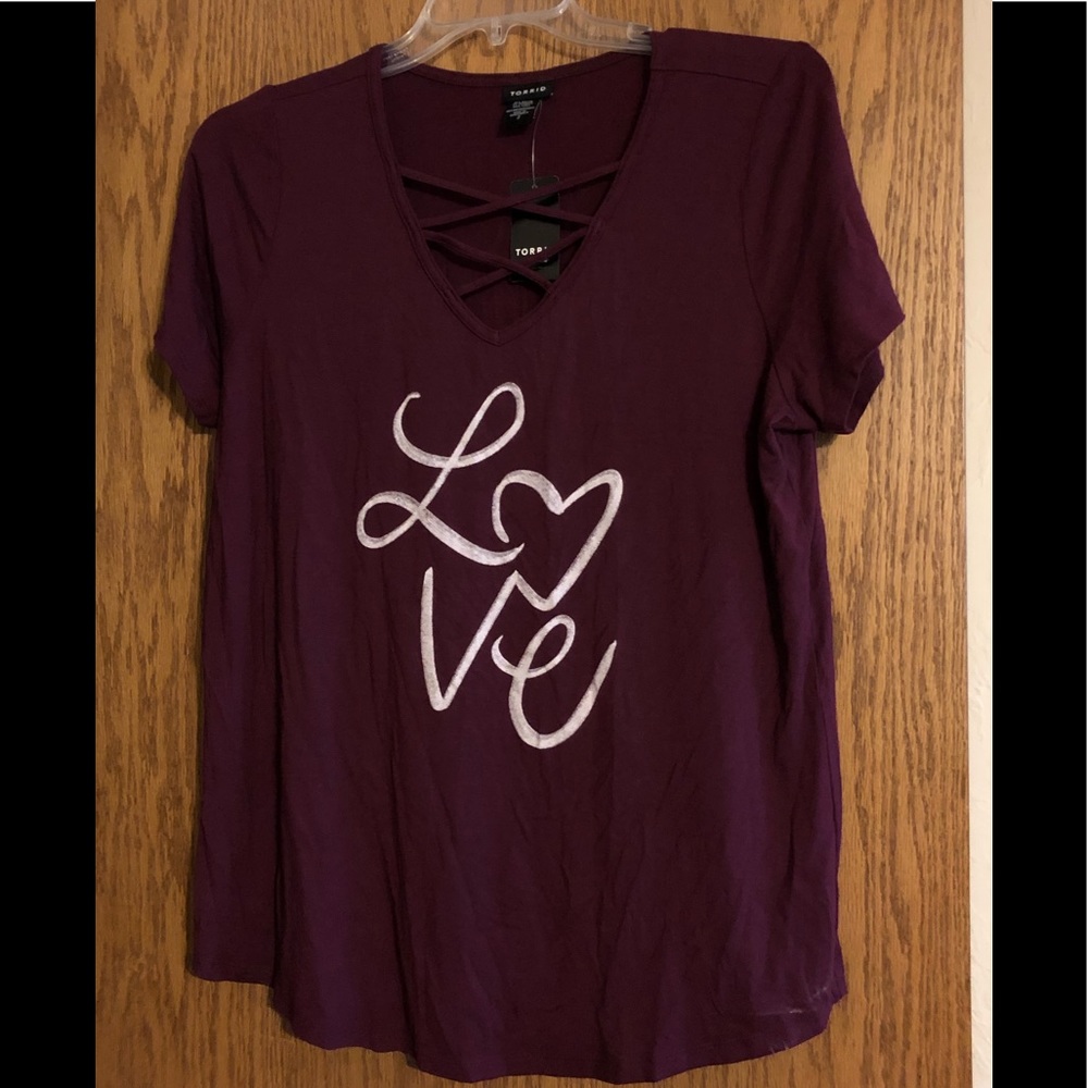 Torrid Love Cross Front Tee